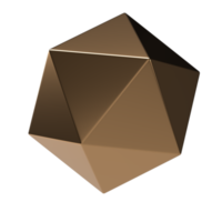 Elemento de oro metálico primitivo de esfera de cubo de forma básica geométrica 3d para decoración colección de conjunto de representación tridimensional png