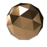 Élément d'or métallique primitif de sphère de cube de forme géométrique de base 3d pour la collection de jeu de rendu tridimensionnel de décoration