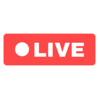 Social live stream linear icon. Web streaming badge. Online broadcast news thin line contour button symbol. Isolated outline illustration png