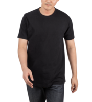 Young man in T shirt mockup, Template for your design png