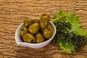 Big green olives photo