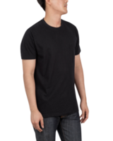 ung man i t-shirt mockup, mall för din design png