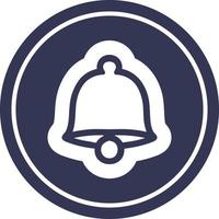 old bell circular icon vector