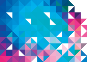 abstrakter geometrischer bunter Musterhintergrund png