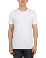 Young man in T shirt mockup, Template for your design png