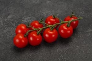 tomates maduros en la rama foto