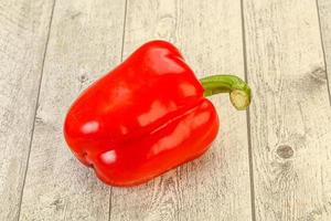 Red Bell Pepper - ripe and fresh photo
