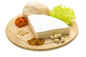 piece of Brie cheese photo