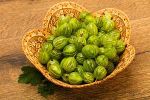 Gooseberries in the bowl photo