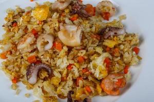 Fried rice with seafood photo