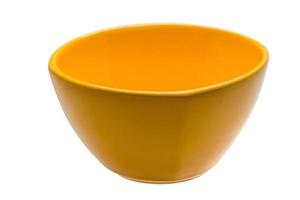 Yellow empty bowl photo