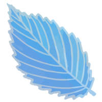 Watercolor Leaf, Blue leaves clipart png