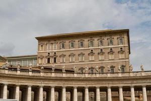 Buildings in Vatican, the Holy See within Rome, Italy. Part of Saint Peter's Basilica. photo