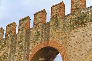 Eptapyrgio the fortified wall in the Upper Town of Thessaloniki Greece photo