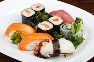 Sushi and rolls set photo