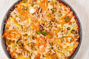 Pizza with Seafood photo