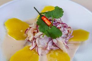 Ceviche with pollock photo