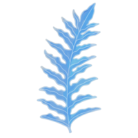 Watercolor Leaf, Blue leaves clipart png