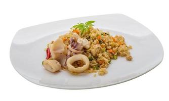 Fried rice with calamari photo