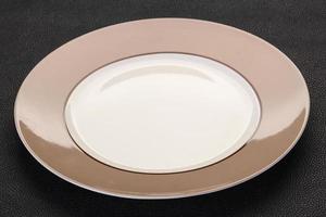 Empty ceramic plate photo