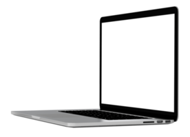ordinateur portable moderne isolé sur fond blanc. Illustration 3D.