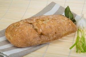 Italian bread ciabatta photo