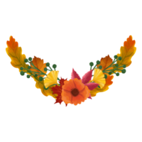 aquarellblattrahmen, herbstlaub clipart png