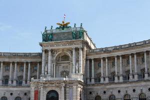 Heldenplatz en el complejo de Hofburg, Viena, Austria foto
