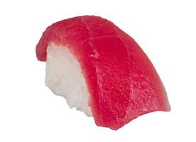 closeup of a tuna sushi