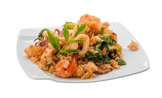 Rice with seafood photo