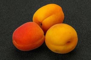 Fresh ripe sweet few apricots photo