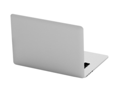 Modern laptop  isolated on white background with clipping path. 3D Illustration. png