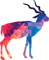 le cerf blackbuck coloré png