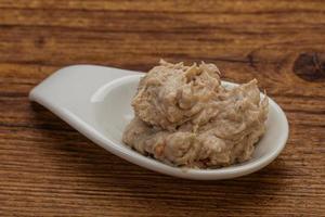 Herring butter spread in the bowl photo