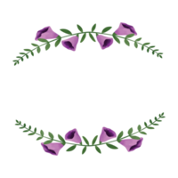 akvarell löv ram, gröna blad clipart png