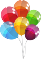 kleur glanzende ballonnen achtergrond png afbeelding