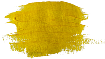 Yellow Brush Stroke cut out. png