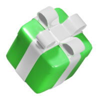 Realistic 3D Gift Box Cutout png