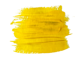 coup de pinceau jaune coupé png