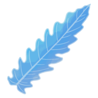 aquarellblatt, blaue blätter clipart png