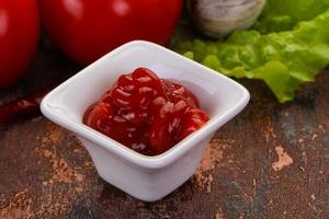 Tomato ketchup sauce photo