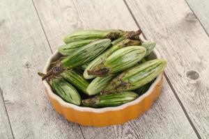 Green asian eggplant photo