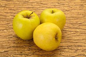 Yellow ripe apples photo