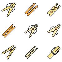 Clothes Pin Icon Style 8747363 Vector Art at Vecteezy