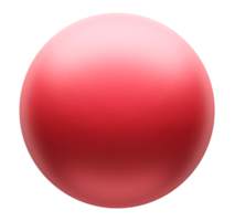 Red button isolate backbround , 3D render png