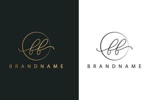 F F FF hand drawn logo of initial signature, fashion, jewelry, photography, boutique, script, wedding, floral and botanical creative vector logo template for any company or business.