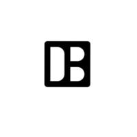 db bd b d initial letter logo vector