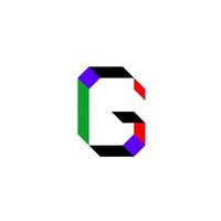 g initial letter logo vector