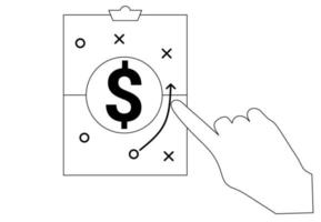 money strategy illustration vector