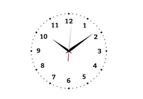 clock icon isolated on white background vector